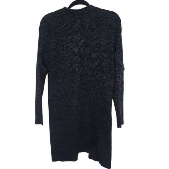 Ambiance Apparel Women's Charcoal Gray Cardigan Sweater Sz Medium - Picture 5 of 7